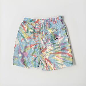 Neff Shorts Mens Size XL Swim Trunks‎ Retro Pastel Tie Dye AOP Rare